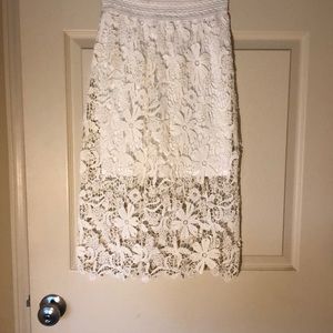 White Lace Skirt